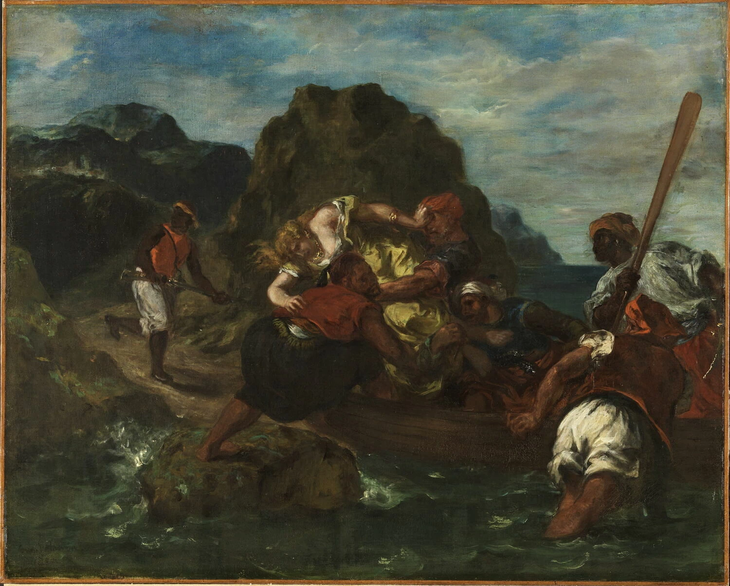 Pirati africani rapiscono una giovane donna - Museo del Louvre, Parigi